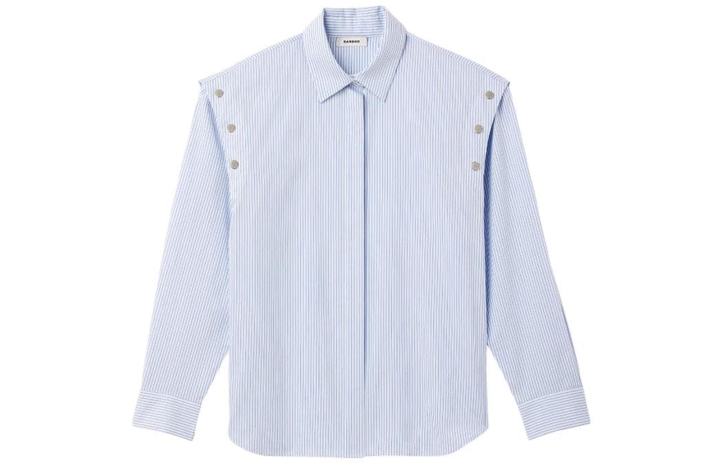 Блузка SANDRO D251/Синий Женские Рубашки - изображение 1