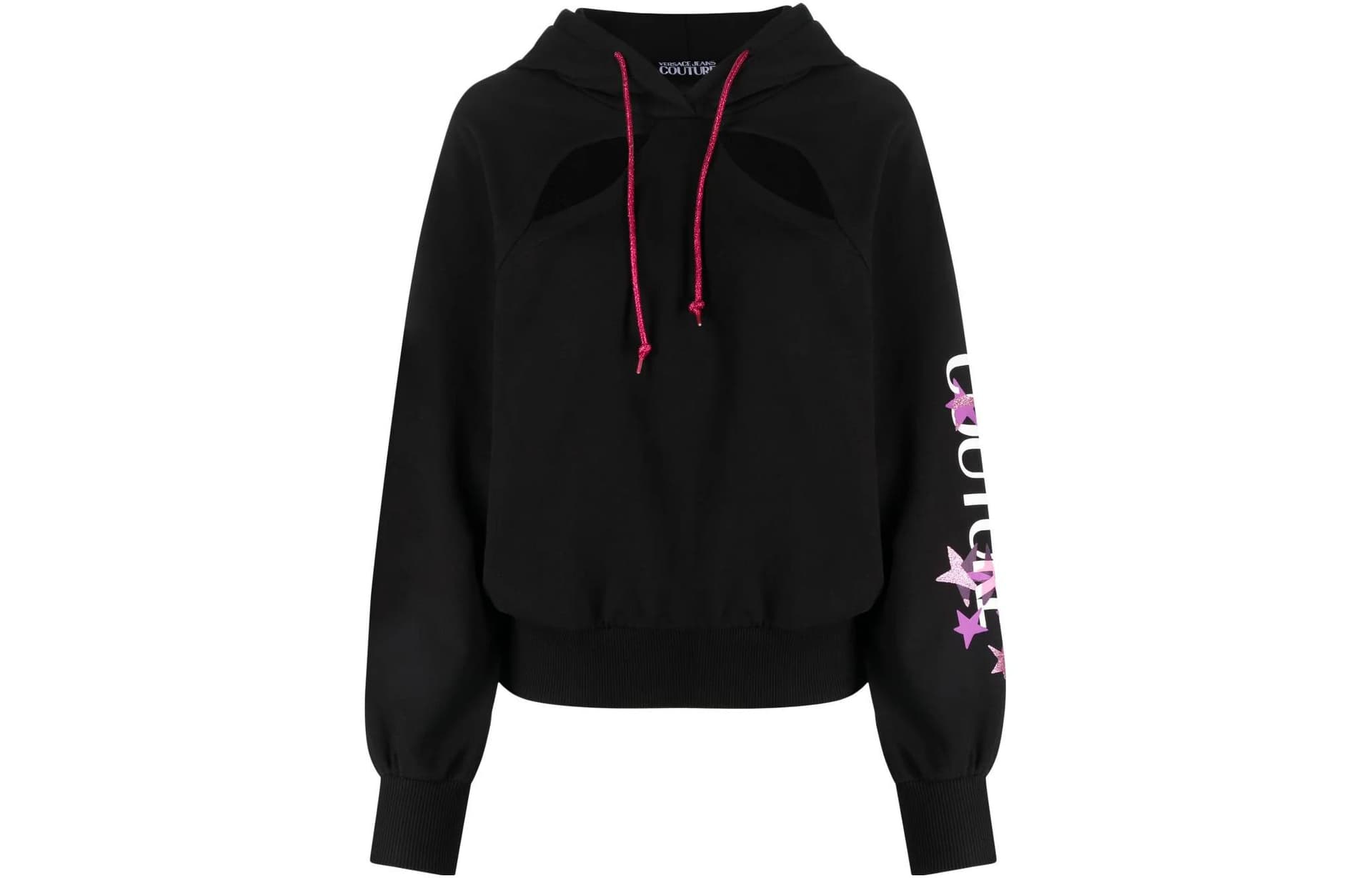 Худи VERSACE JEANS COUTURE Черные Женские Толстовки - изображение 1