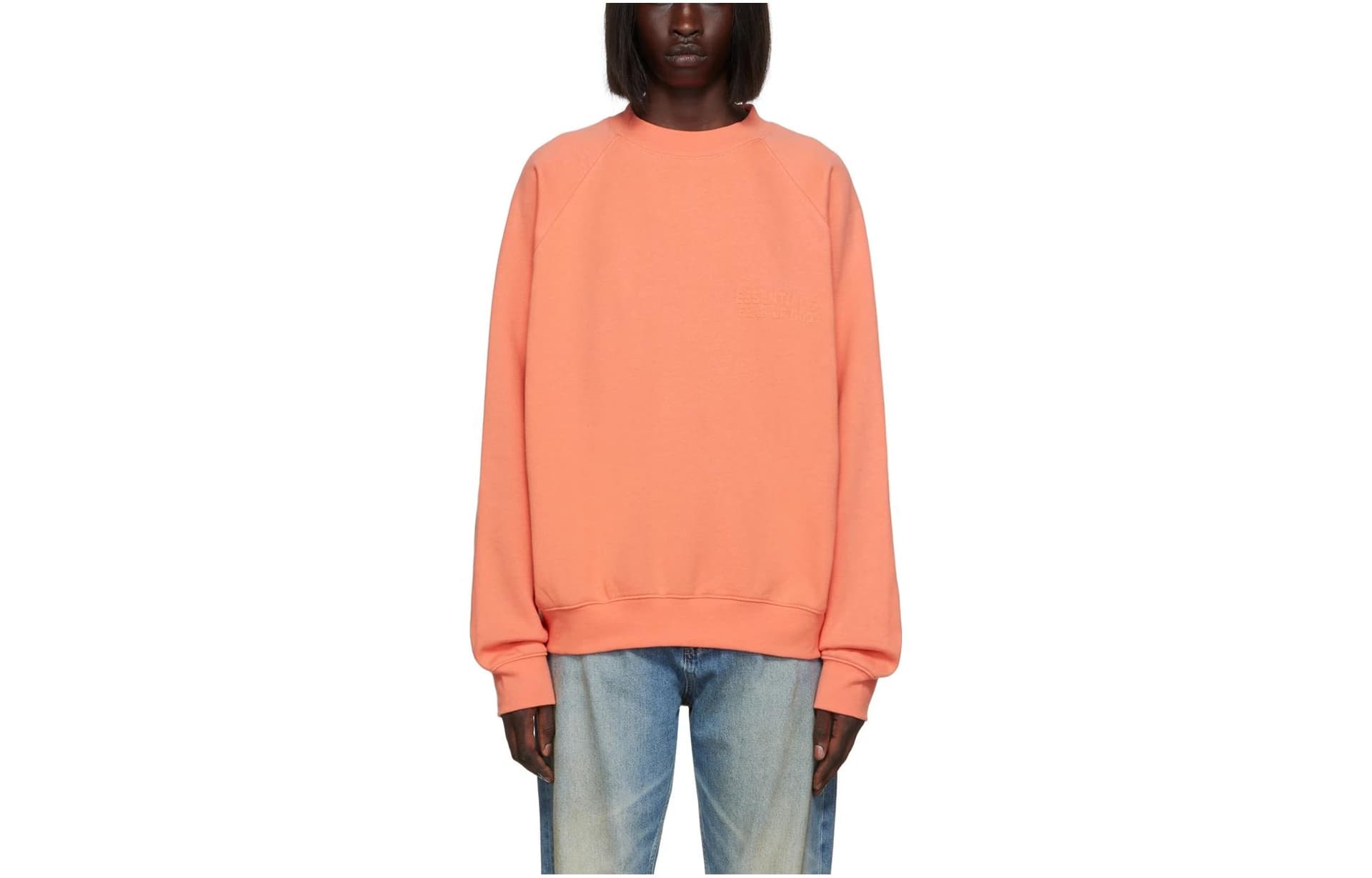 Кофта Fear of God Essentials FW22 Crewneck Sweatshirt Coral - изображение 1