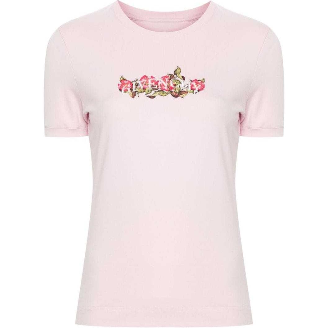 Футболка GIVENCHY T-рубашка женская светло-розовая - изображение 1