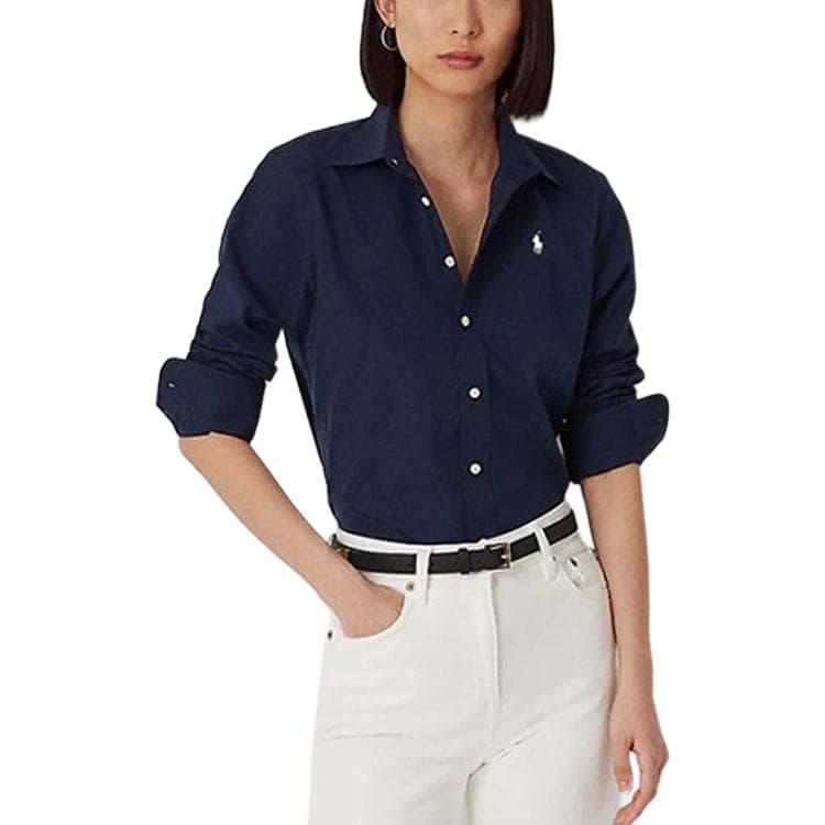 Блузка Рубашка Polo Ralph Lauren Classic Version Женская Морской Синий - изображение 1
