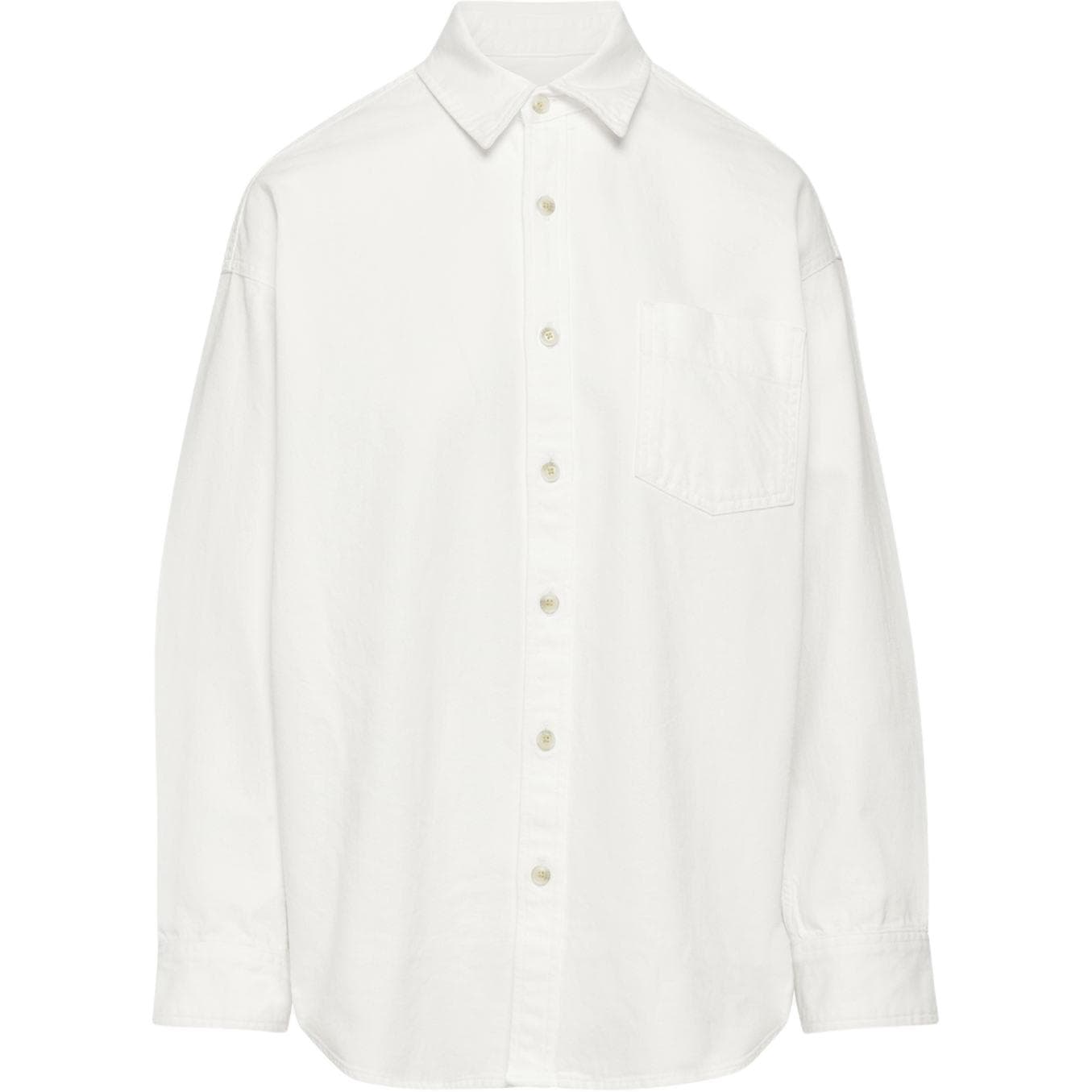 Блузка ARITZIA Деним FORUM 80-е Комфортный Деним Рубашка Женская Белый White - изображение 1