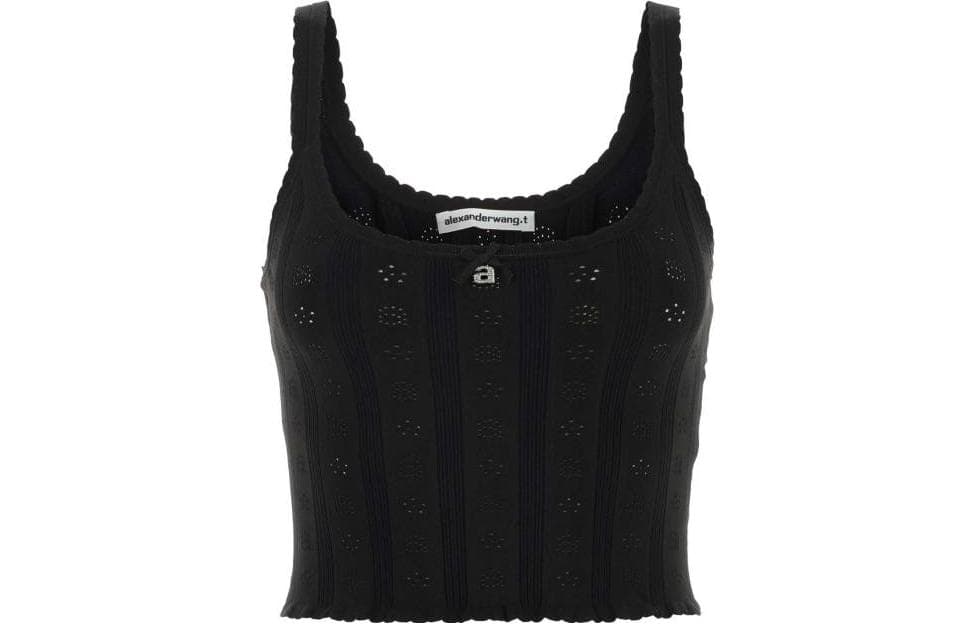 Alexander Wang Топ на бретелях Женский Черный - изображение 1