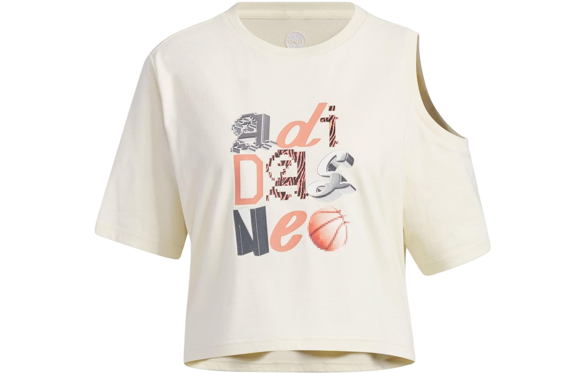 Футболка Adidas Neo T Рубашка Женская Сливочного Цвета - изображение 1