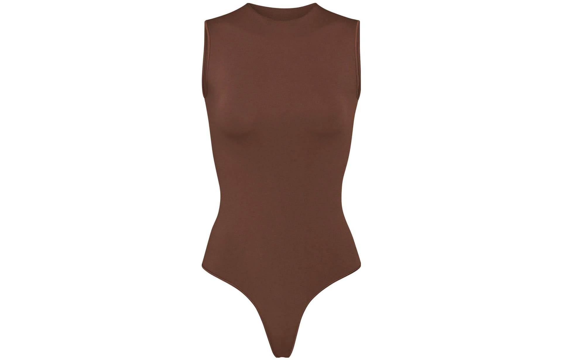 SKIMS ESSENTIAL CREW NECK SLEEVELESS BODYSUIT COCOA - изображение 1