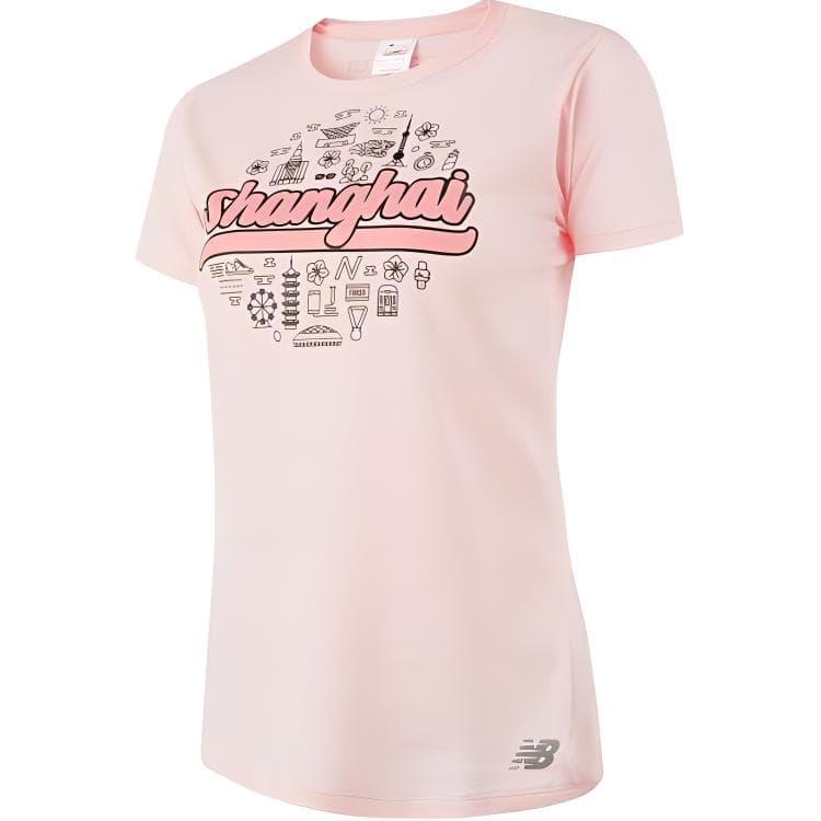 Футболка New Balance Casual Crew Neck T-Shirt Pink - изображение 1