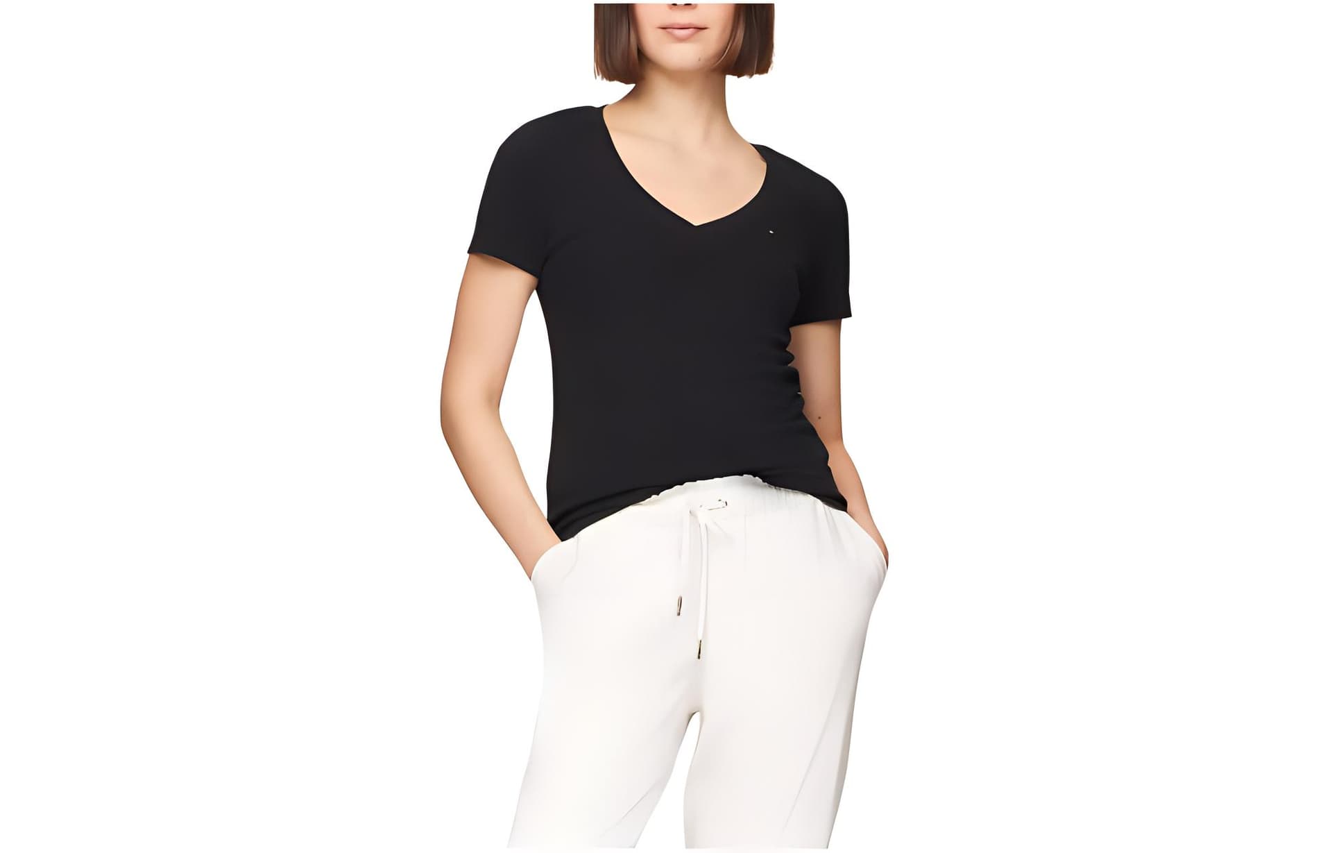 Футболка Tommy Hilfiger Favorite V-Neck LogoVT - изображение 2