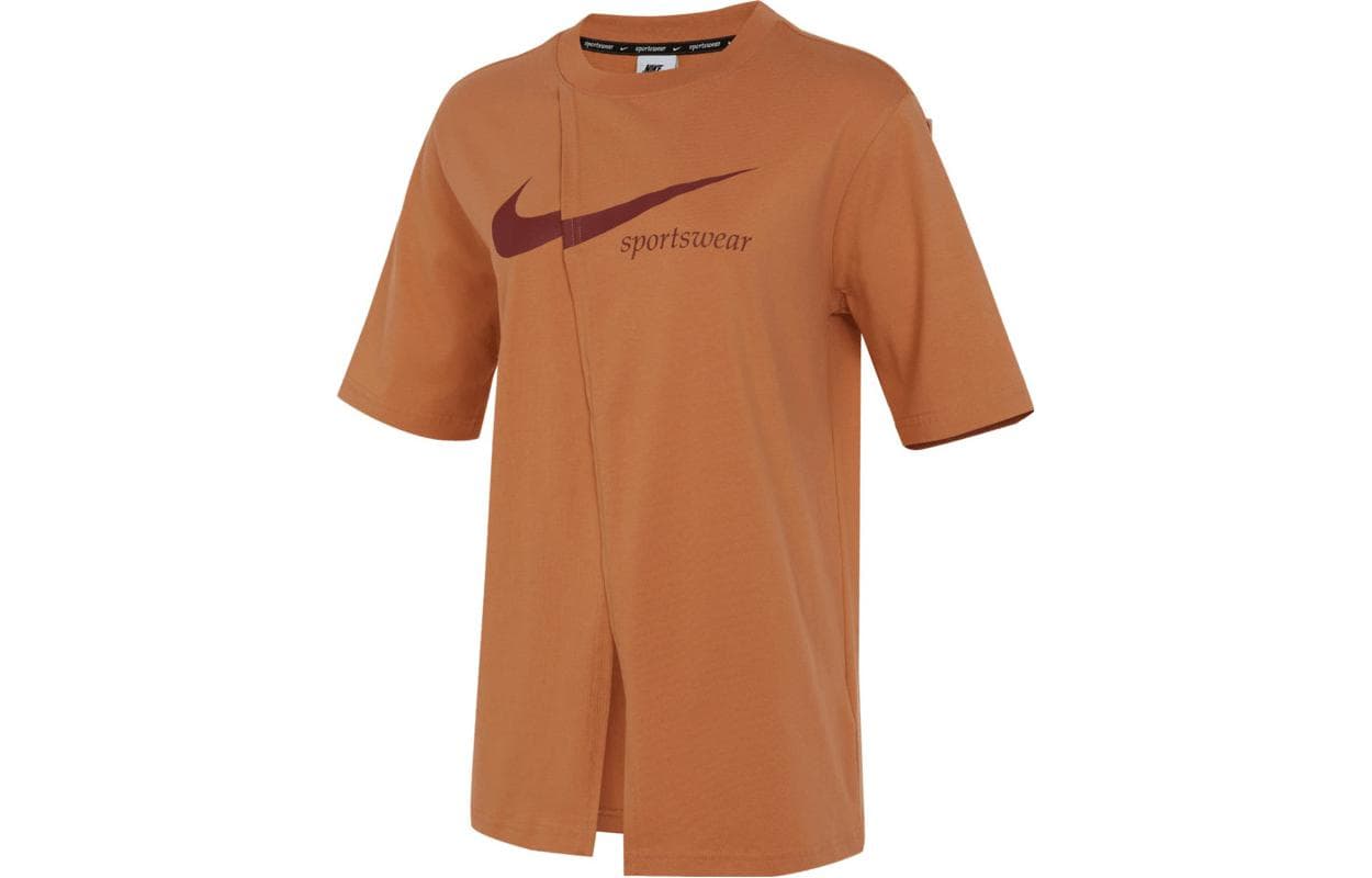 Футболка Nike Коричневые Женские T-рубашки - изображение 1