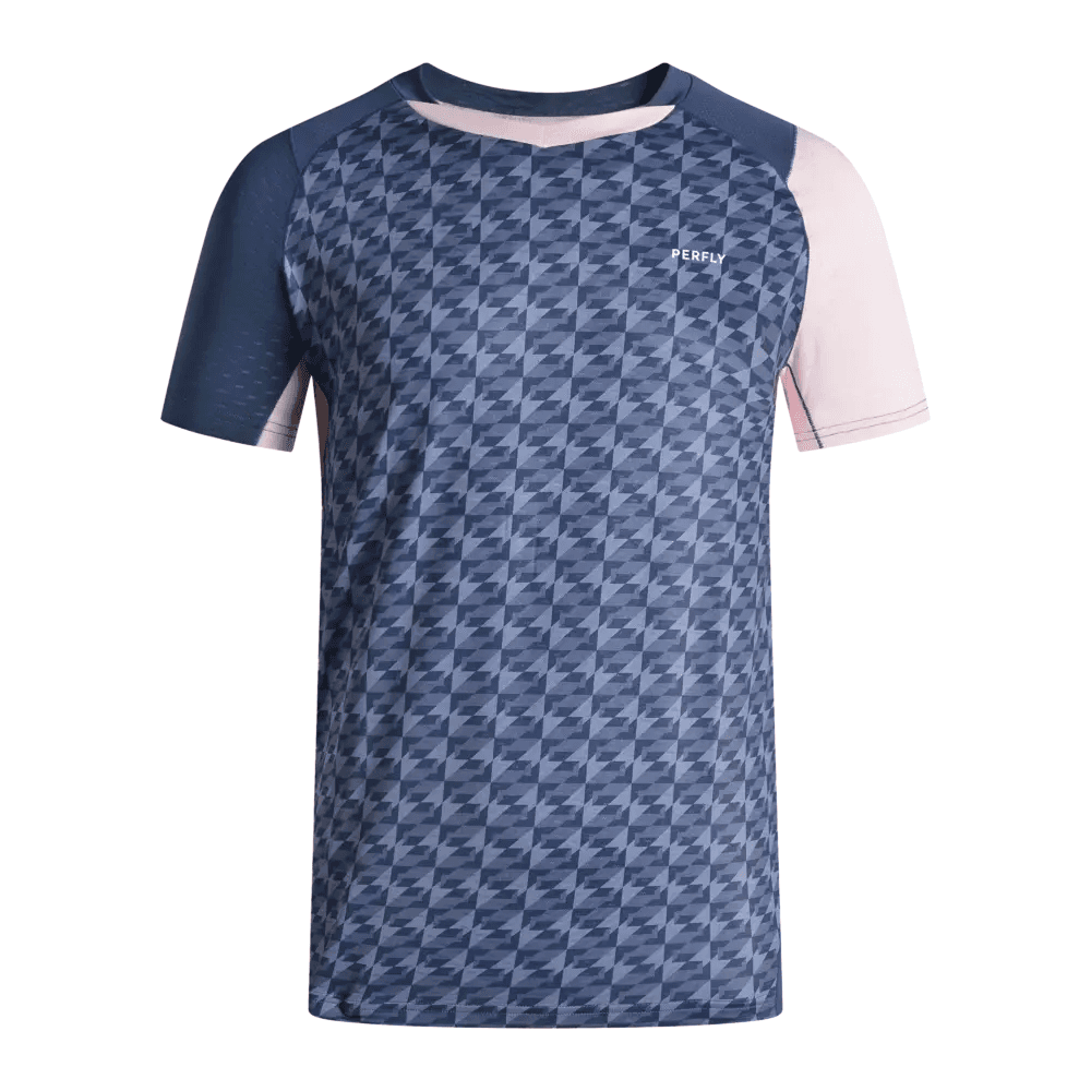 DECATHLON Падел-бадминтон Джерси Мужской Чернила Зеленый Синий - изображение 1