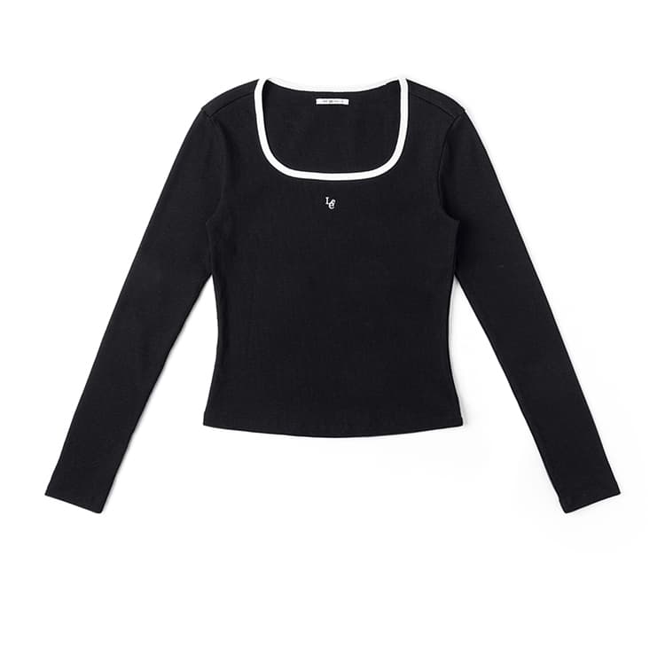 Футболка Lee Черные Женские Футболки - изображение 1