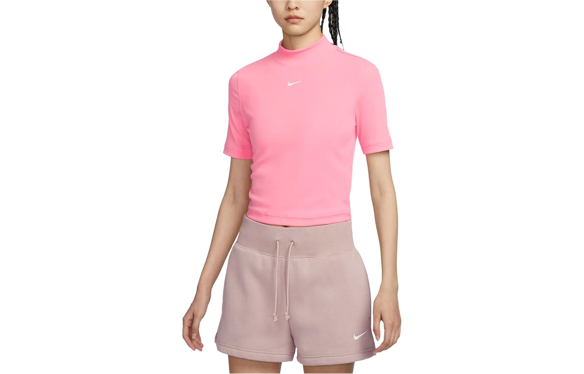Футболка Nike Коралловый Пудра Женские T-рубашки - изображение 1
