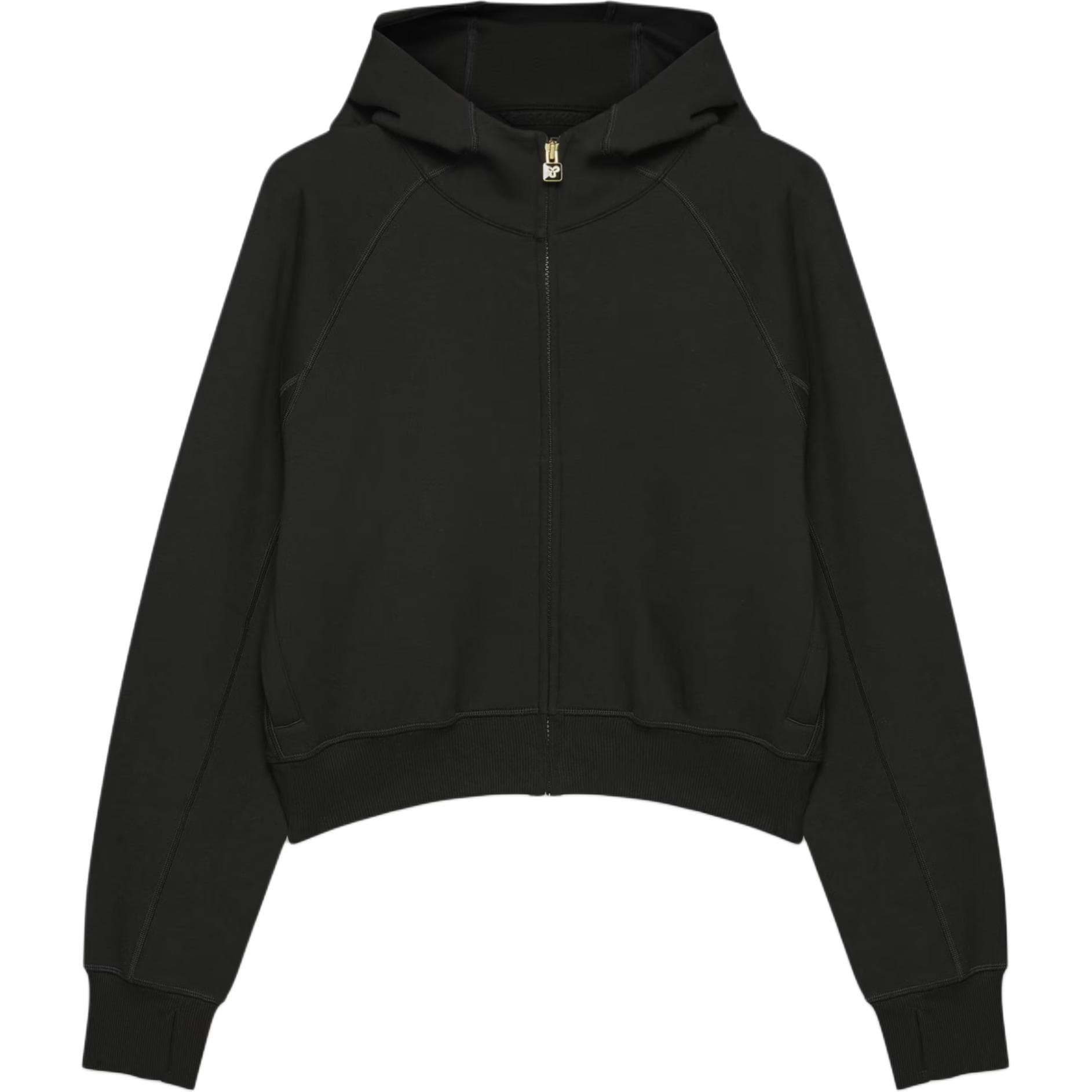 Худи ARITZIA FormaFleeceTM Кислород Высокая Посадка Молния Толстовка Женский Черный - изображение 1