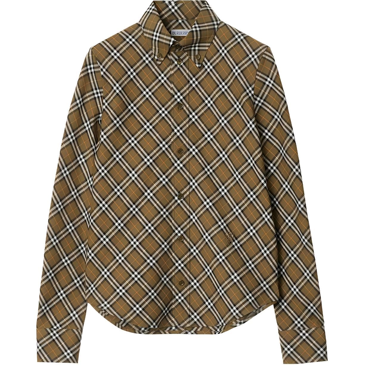Блузка Burberry FW24 Рубашка Женская Хаки - изображение 1