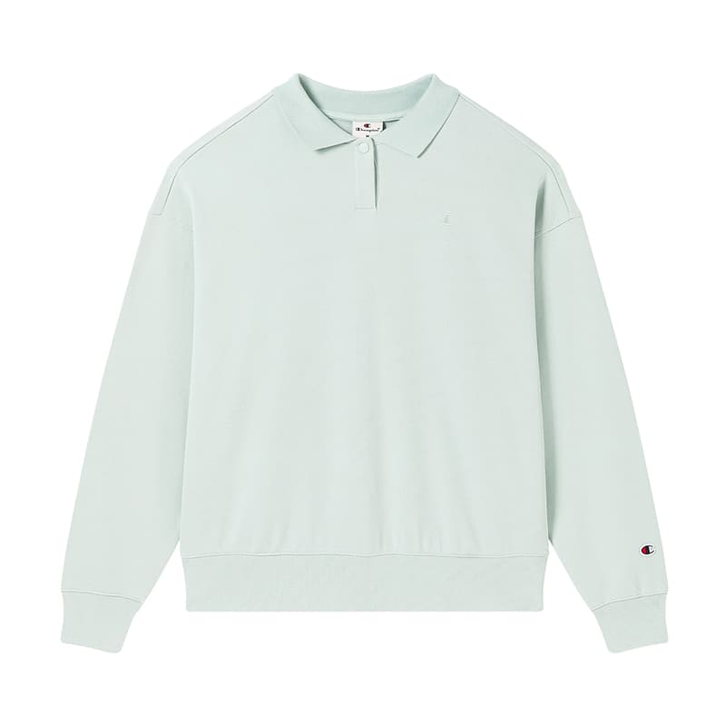 Худи Champion FW24 Классическая повседневная толстовка с воротником и логотипом C Европейская версия Женский - изображение 1