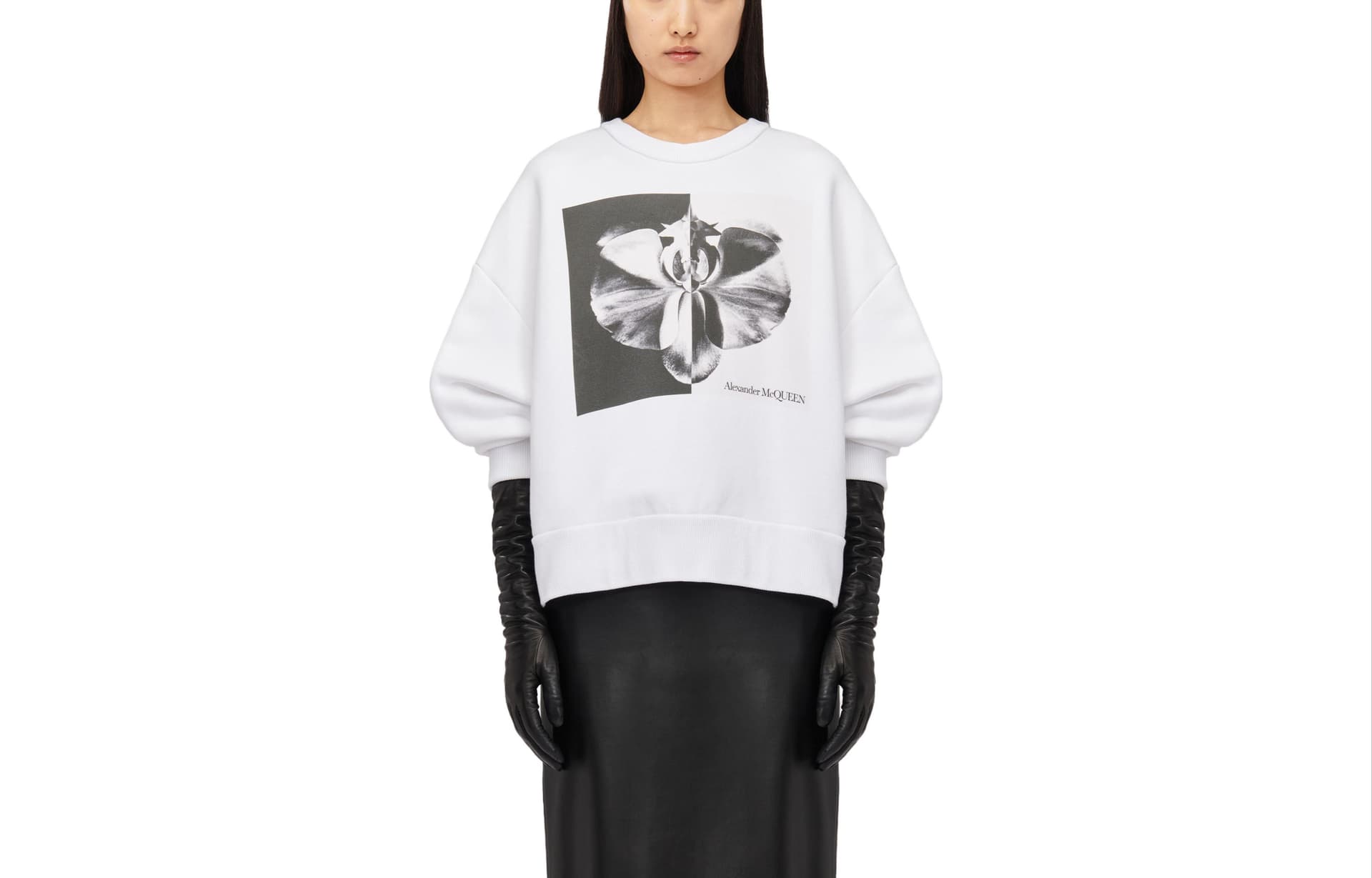 Худи Alexander McQueen Белый Женские Толстовка - изображение 1