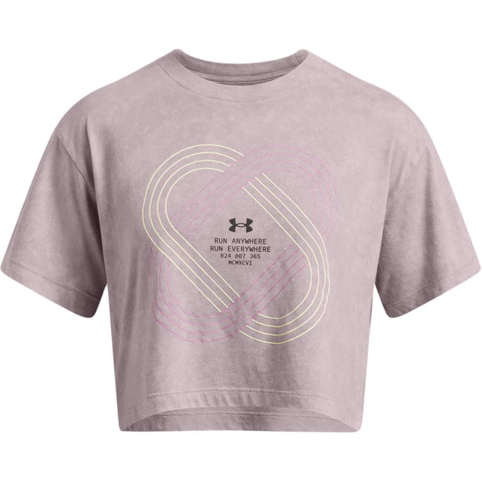 Футболка Under Armour ANYWHERE Т-рубашка с рукавом-килькой женская фиолетовая - изображение 1