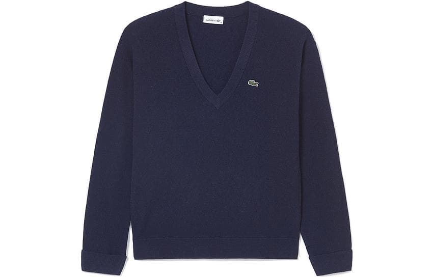 Кофта LACOSTE Темно-синий женский трикотаж - изображение 1