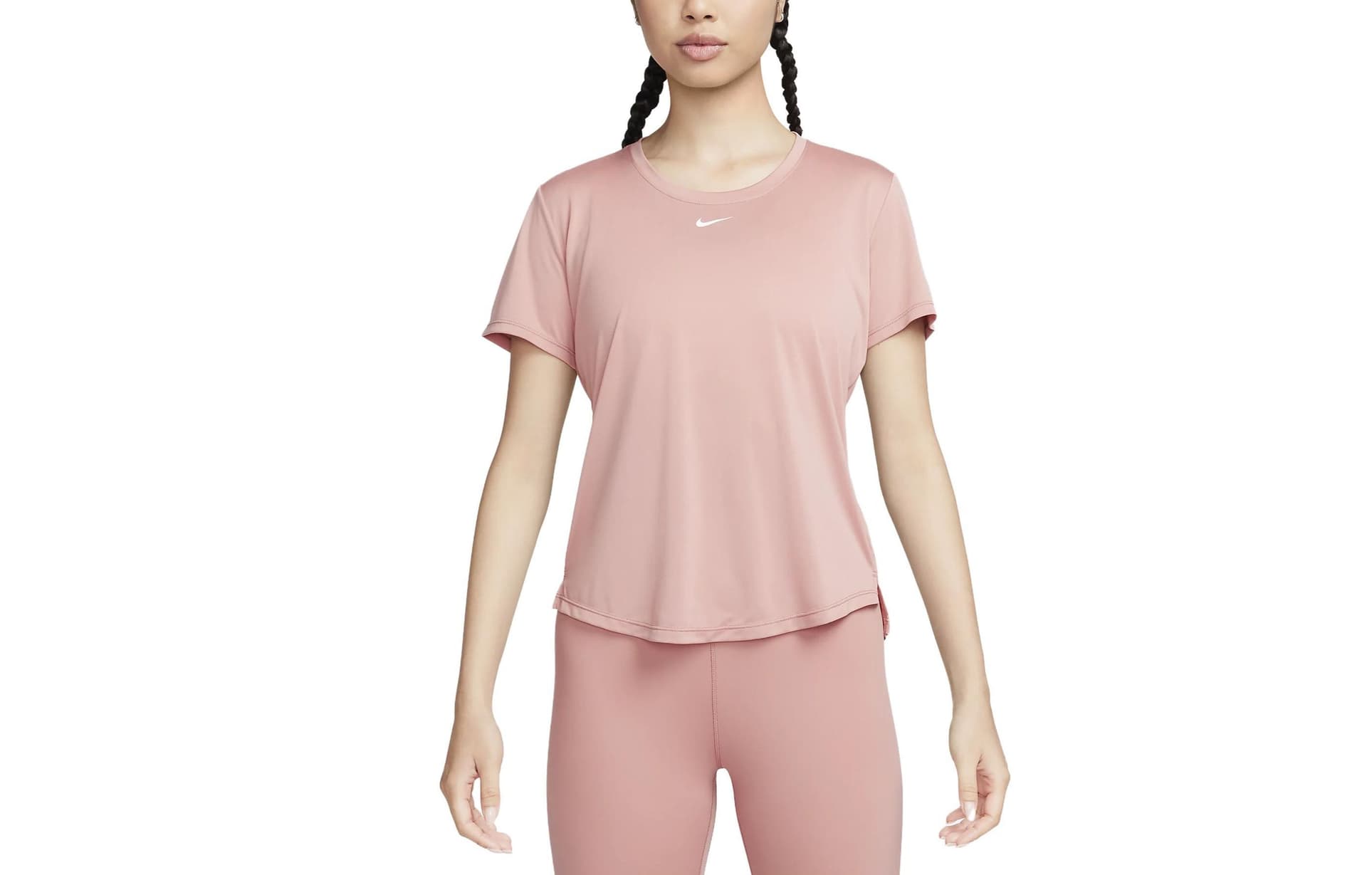 Футболка NIKE Dri Fit Светло-розовые Женские Футболки - изображение 1