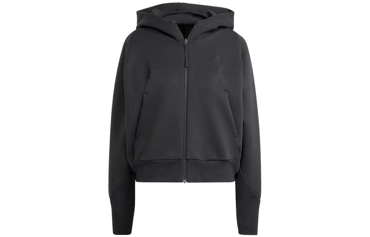 Худи Adidas Толстовка женская черная - изображение 1