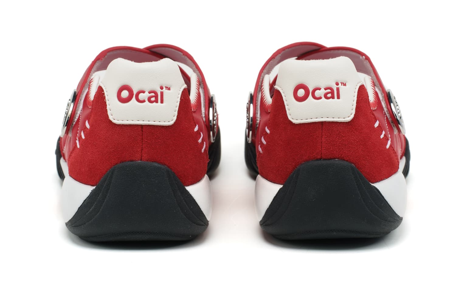 Кроссовки Ocai Противоскользящая Устойчивая к износу Легкий Низкий Топ Повседневная Обувь Женская Сияющий Красный - изображение 4