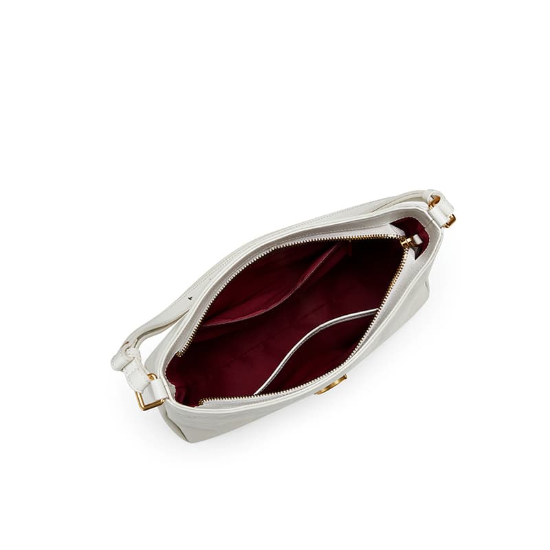 Мини-сумка PIERRE CARDIN Корова Кожа Плечевая Сумка Стандартная Женская Черная Белая - изображение 7