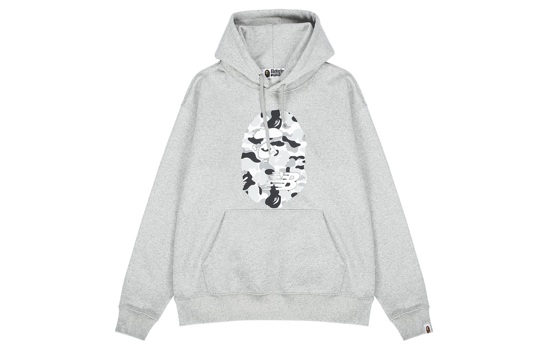 Худи New Balance x Bape Серый Женские Толстовка - изображение 1