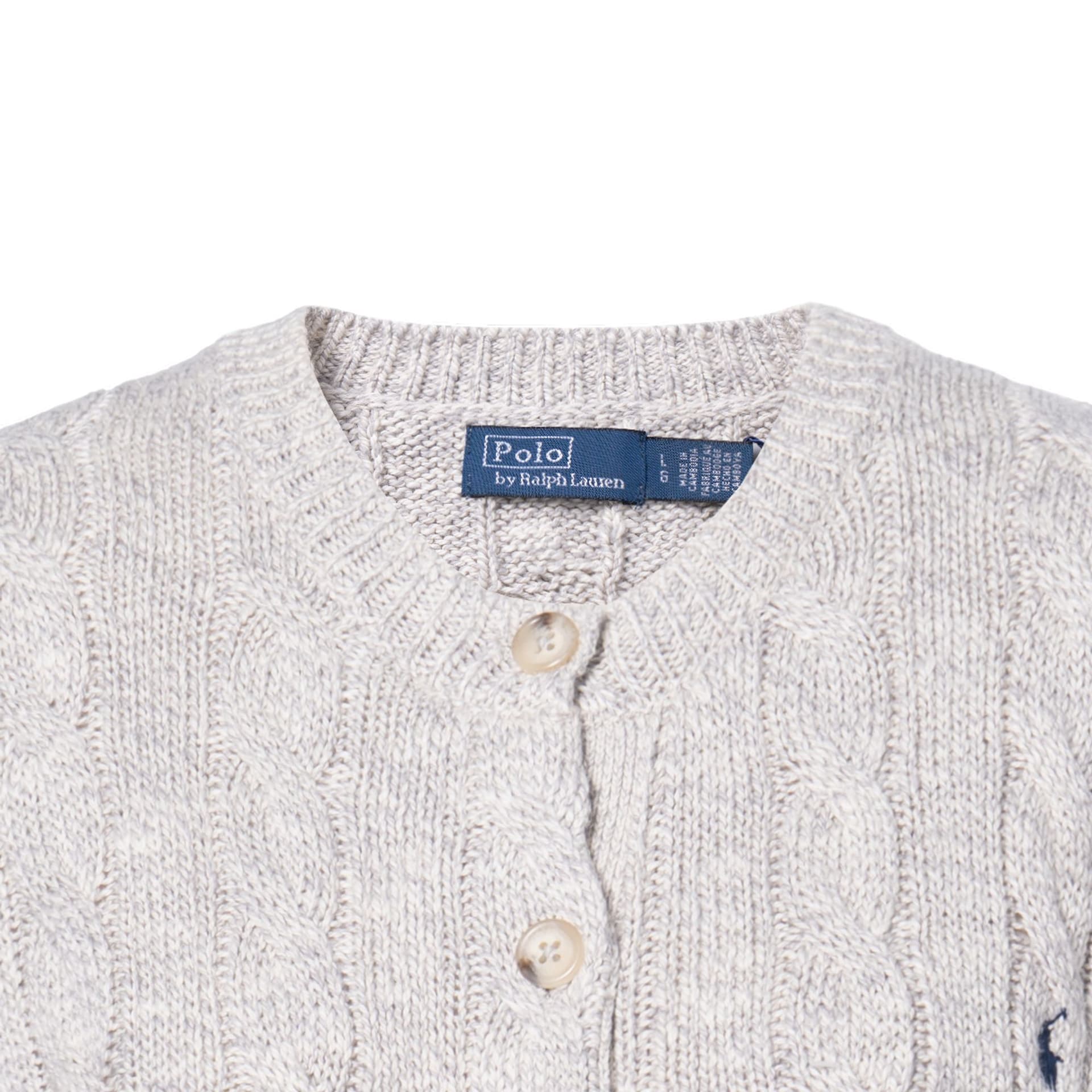 Кофта Polo Ralph Lauren Трикотаж Стандартный размер Женские Светло-серый - изображение 8