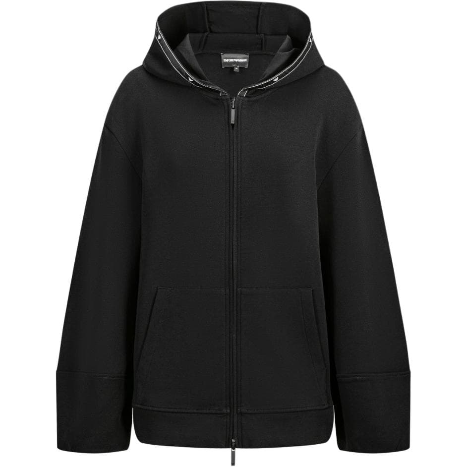 Худи EMPORIO ARMANI FW24 Толстовка Женская Черная - изображение 1