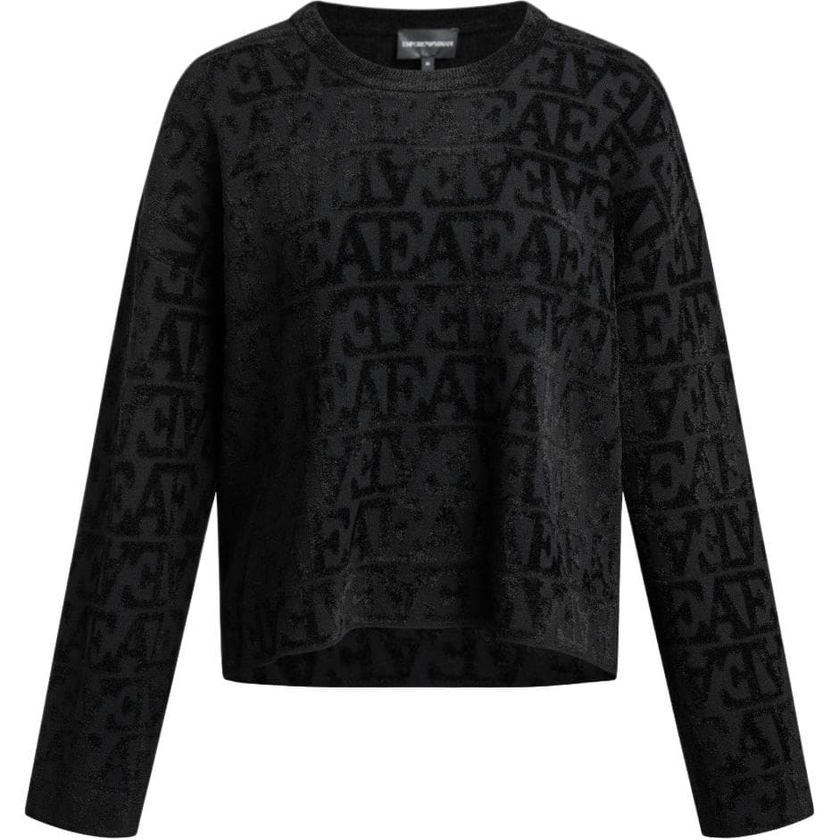 Кофта EMPORIO ARMANI FW24 Трикотаж Женский Черный - изображение 1