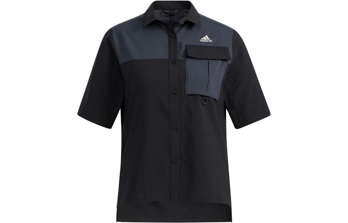 Блузка Adidas Рубашка Женская Черная Серая - изображение 1