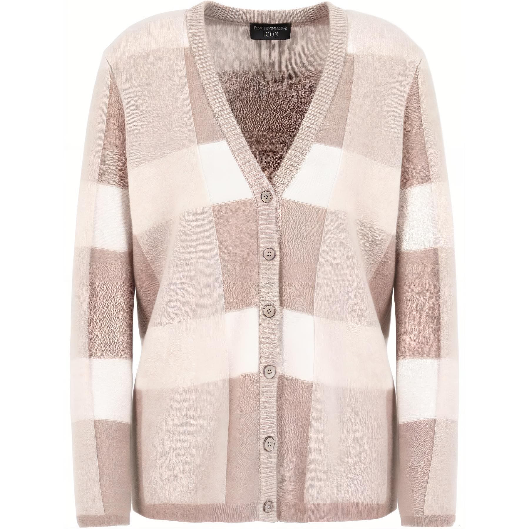 Кофта EMPORIO ARMANI FW24 Трикотаж Женский Бежевый - изображение 1