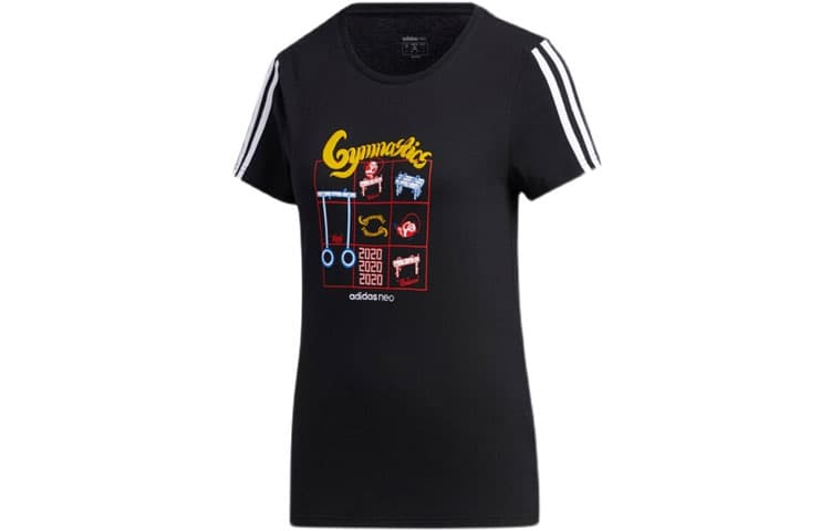 Футболка Adidas Neo Черные Женские T-рубашки - изображение 1