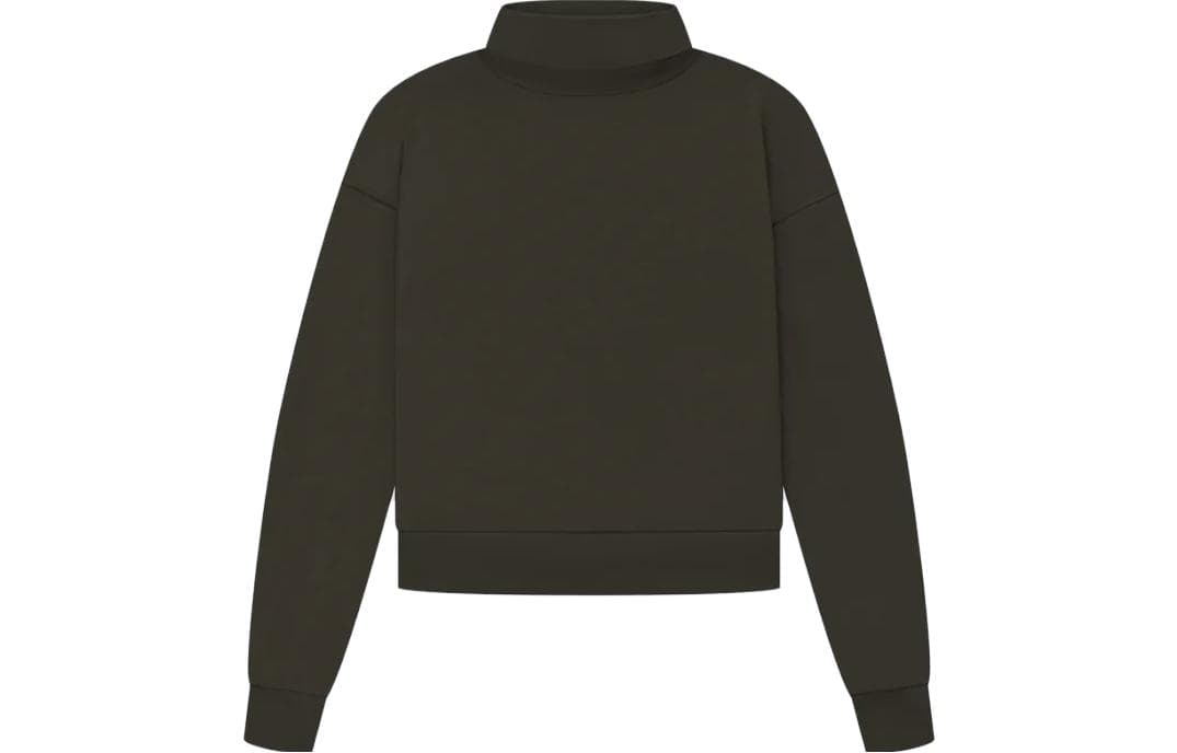 Худи Fear of God Essentials SS23 Womens Jersey Turtleneck Off Black - изображение 3
