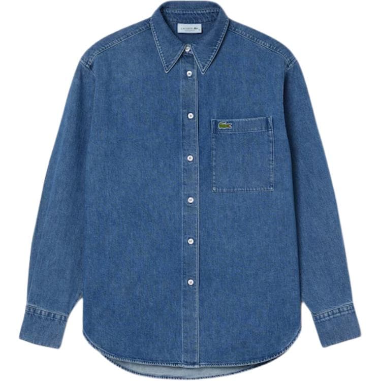 Блузка LACOSTE Синие Женские Рубашки - изображение 1