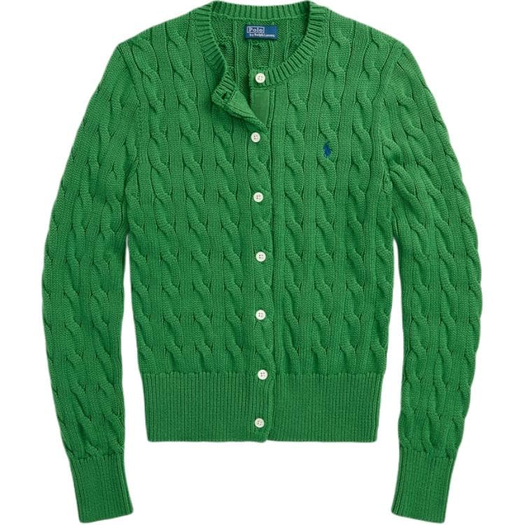 Кофта Polo Ralph Lauren SS24 Трикотаж Облегающий Женские Зелёный - изображение 1