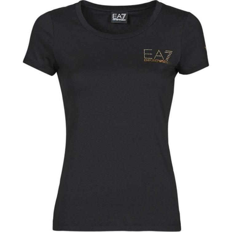 Футболка EMPORIO ARMANI EA7 T Рубашка Женская Черная - изображение 1