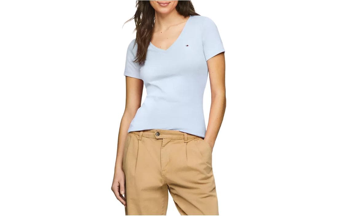 Футболка Tommy Hilfiger Favorite V-Neck T-Shirt LogoVT - изображение 2