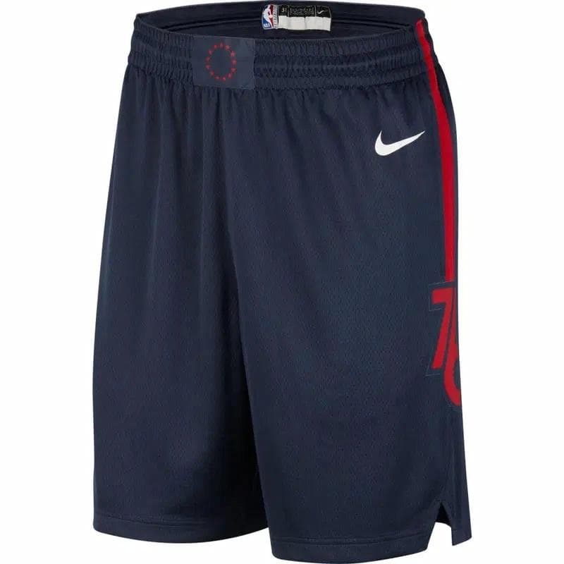 Баскетбольные шорты Nike x NBA Short City Edition 76ers Blue - изображение 1