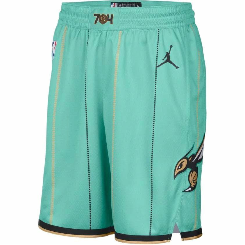 Баскетбольные шорты Jordan x NBA Charlotte Hornets Mint Green - изображение 1