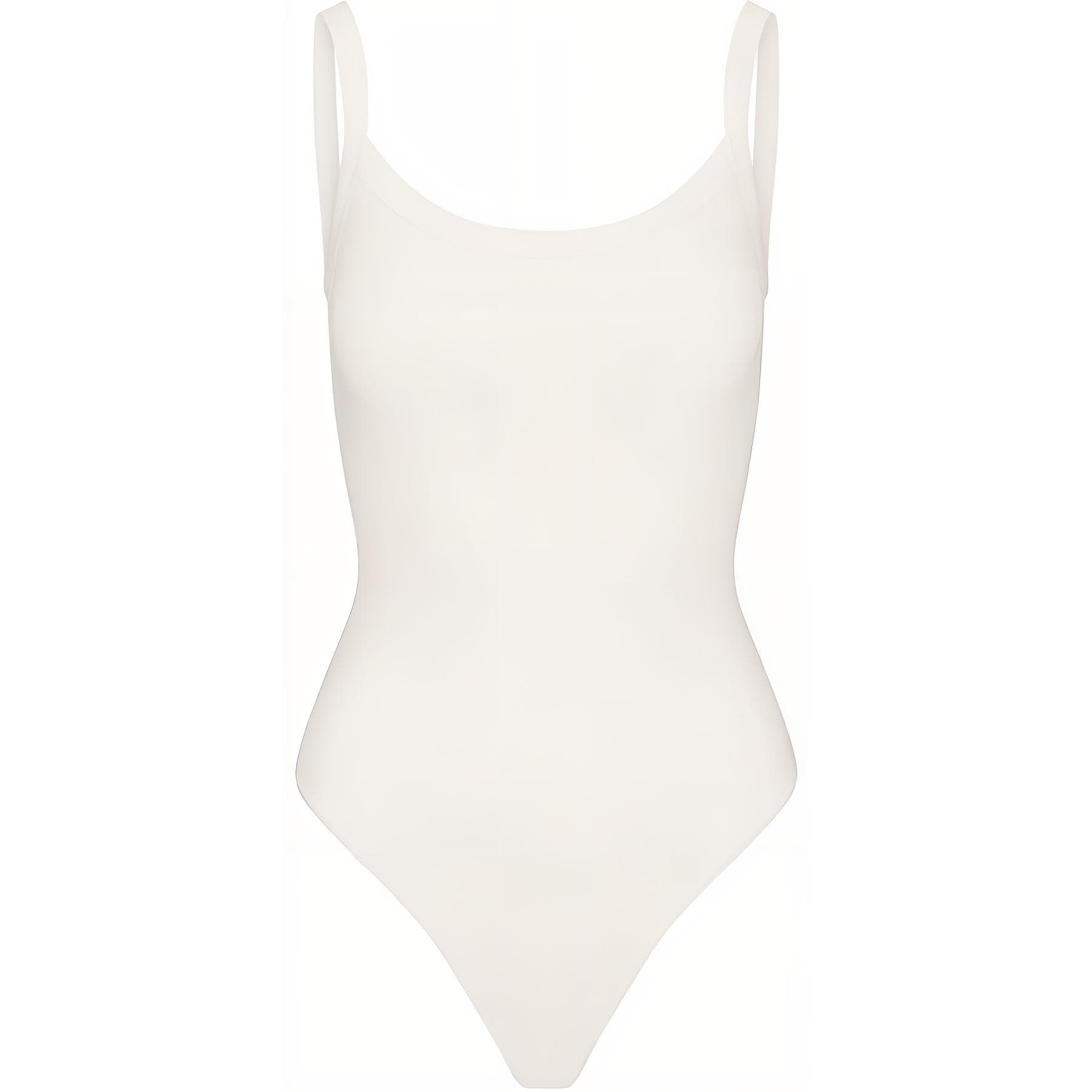 SKIMS COTTON JERSEY SCOOP NECK BODYSUIT MARBLE - изображение 1
