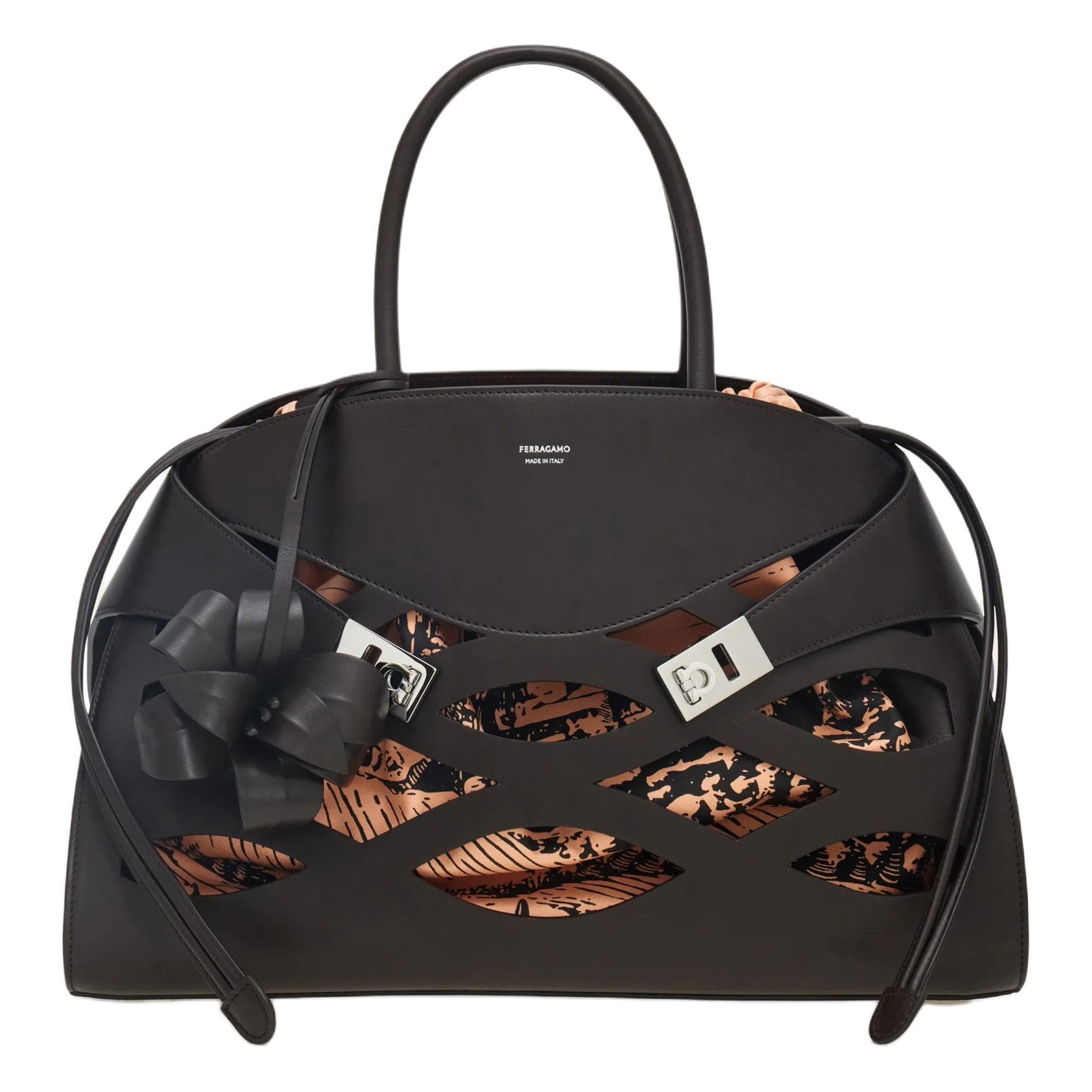 Сумка Ferragamo Back to Earth Large Handbag Morocco Brown - изображение 1