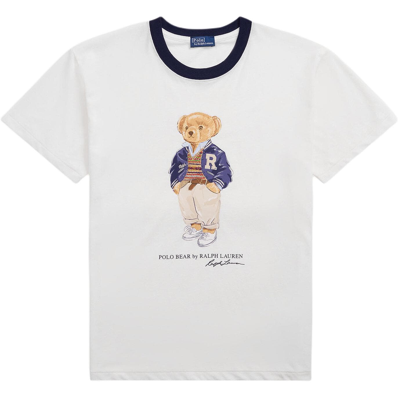 Футболка Polo Ralph Lauren Polo Bear T Рубашка Женская Белая Прямой крой Версия - изображение 1