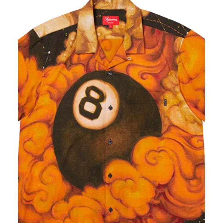 Рубашка Supreme FW19 Week 12 x Martin Wong 8-Ball Rayon SS Shirt Multicolor 8 - изображение 2