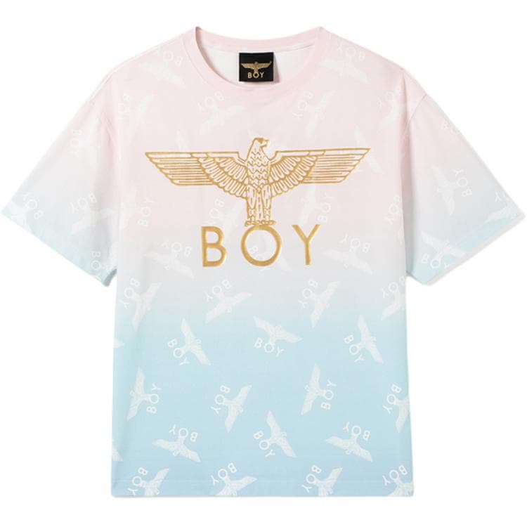 Футболка Boy London T-Shirt Унисекс Розовый Синий Цвет - изображение 1