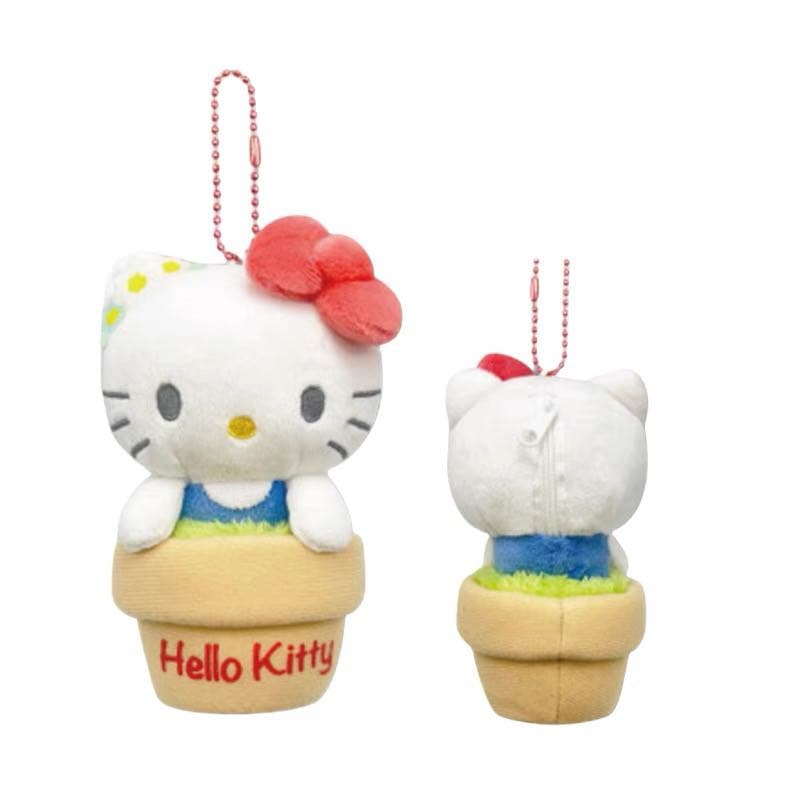 Санрио Цветочный горшок с Hello Kitty My Melody Kurumi плюшевые куклы украшение длина тела 13 см - изображение 2