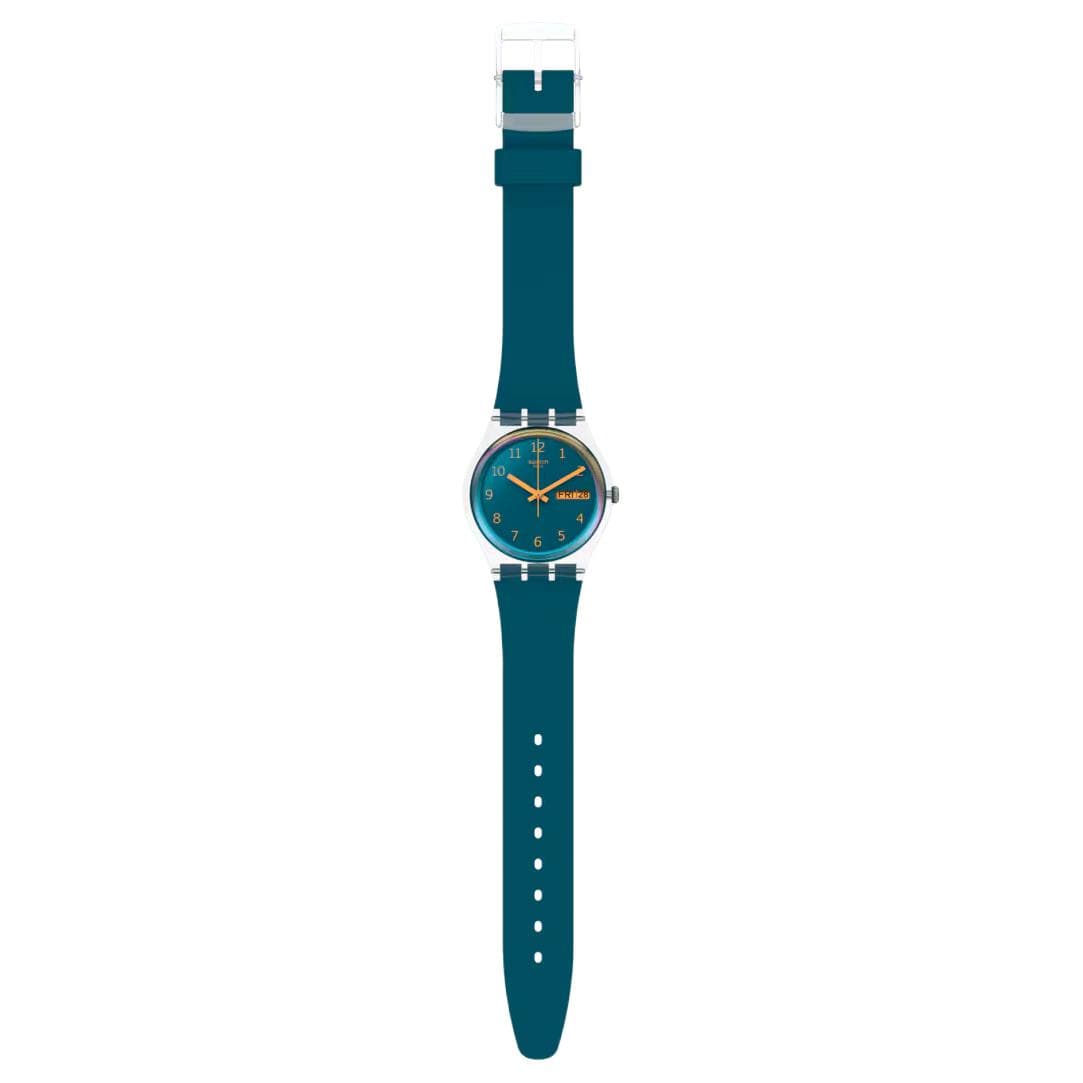 Часы SWATCH ESSENTIALS Кварцевый механизм водонепроницаемость 30 м унисекс часы 34 мм синий циферблат - изображение 2