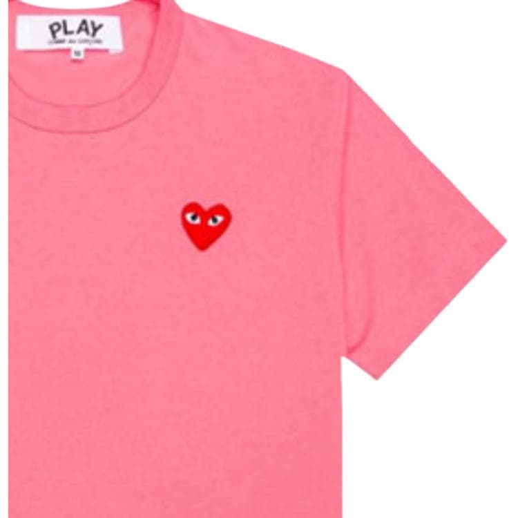 Футболка CDG Play Pink T-Shirt - изображение 3