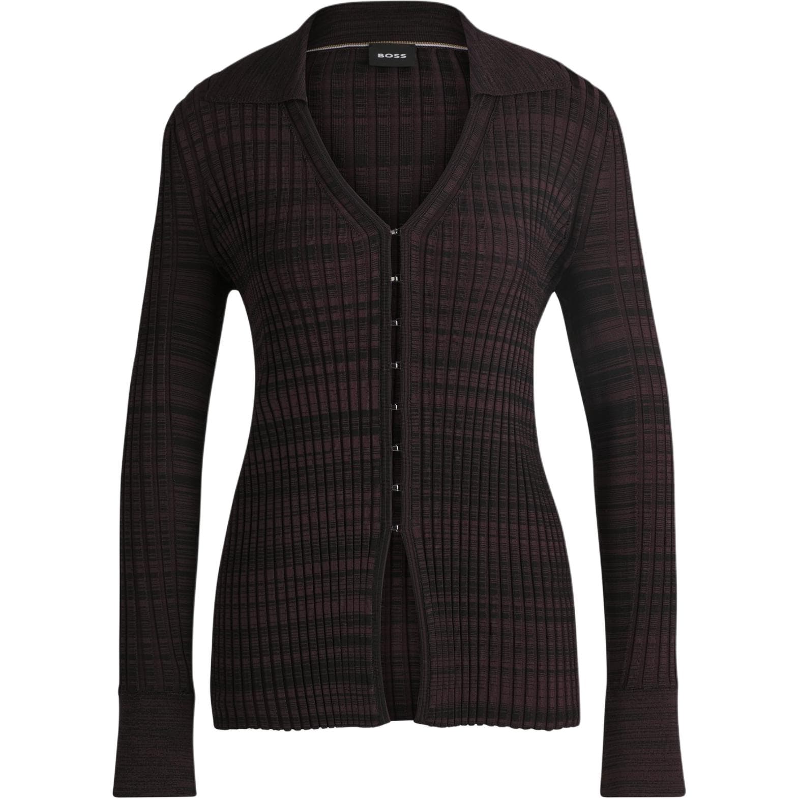 Кофта HUGO BOSS FW24 Трикотаж Женский Темно-фиолетовый - изображение 1