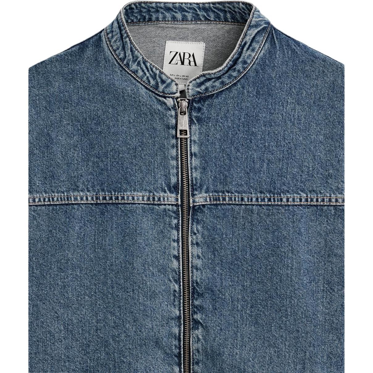 Джинсовая куртка ZARA Denim Jacket - изображение 3