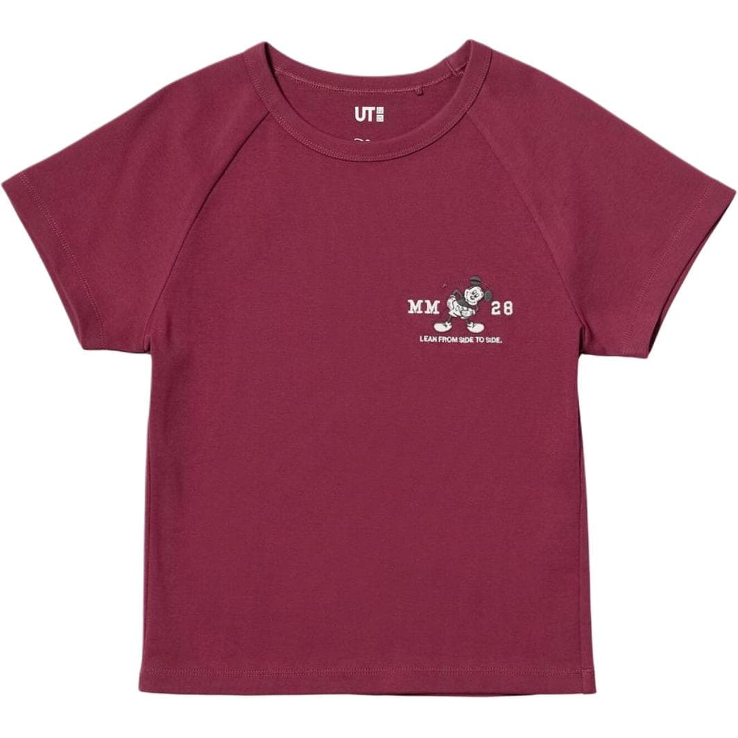Футболка UNIQLO X Disney UT T Рубашка Женская Бордовая - изображение 1